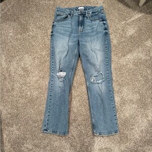 Good American Straight Blue Jeans